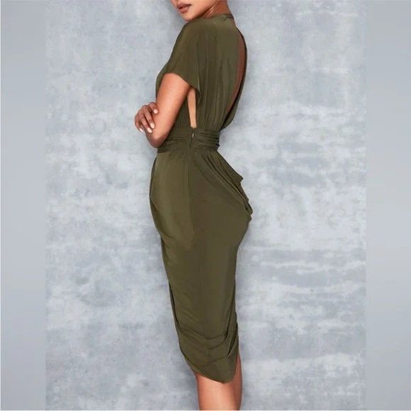 Mistress Rocks Madame Drape Back Slinky Dress - Picture 5 of 15